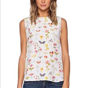 Equipment White Floral Top